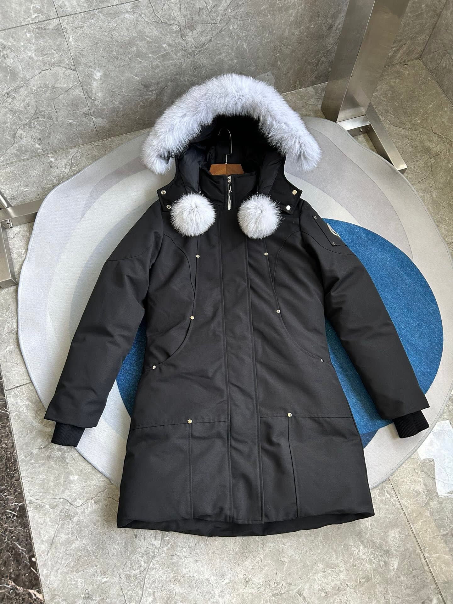 Moose Knuckles Hooded Long Down Parka